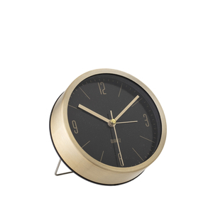 שעון שולחני עגול AHORA - זהב / שחור ק