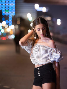 טופ אוף שולדר פסים