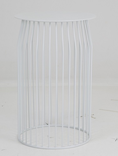 רודי M שולחן אירוח מתכת עיצוב פסים קוטר 36 גובה 56 ס