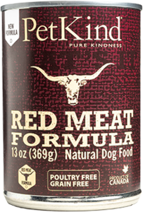 פטקיינד שימור לכלב-פטה בשר אדום (רד) וקירשה ללא דגנים 375 ג'