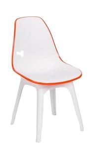 אוסי כסא אורח פלסטיק רגל לבנה מושב לבן מסגרת צבע מיליון כסאות