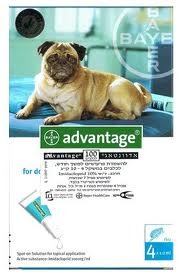 אדוונטג' 100כלב בין 4-10 ק"ג Advantage