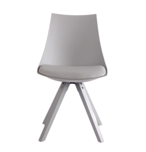 טמיר כסא מסעדה בית קפה מושב פלסטיק כרית דמוי עור PU רגל עץ צבועה בצבע מושב מיליון כסאות