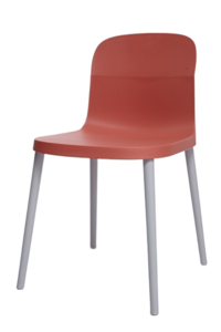 שני כסא אורח פלסטיק רגל אפורה פלסטיק מיליון כסאות