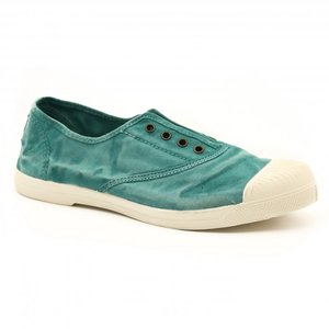 סניקרס בד נטורל בצבע ירוק משופשף Natural World