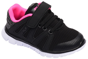 נעלי ספורט נוחות לקטנים בצבע ורוד ושחור FILA