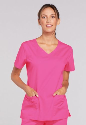 טוניקת נשים צווארון V <br> מגוון צבעים לבחירה