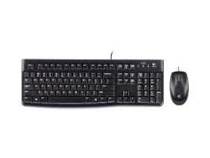 סט אלחוטי מקלדת ועכבר  Logitech Desktop usb keyboard & mouse MK120