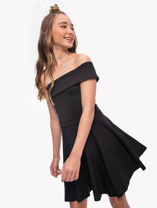 שמלת מיני א-סימטרית