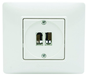 בית תקע לטלפון כפול