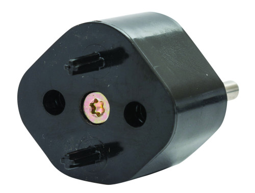 מתאם חד פעמי דו-פיני מעביר מתקע שוקו לישראלי