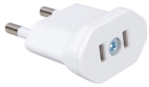 מתאם ננעל אמריקאי לדו-פיני דגם DPA-1 לבן