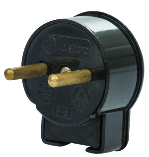 תקע דו פיני שחור ( אור)