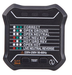 יורוטסטר - בודק משודרג לתקינות בית התקע והמערכת החשמלית.