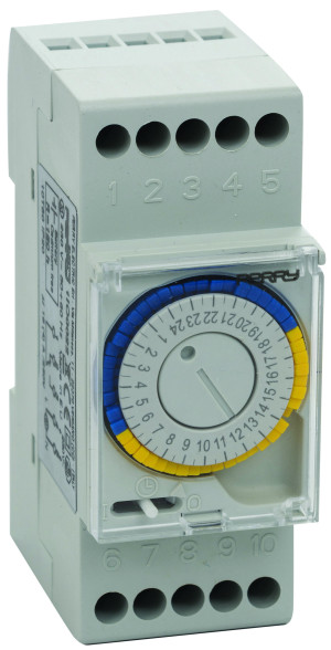 שעון יומי ללוח, חלוקה לפי רבעי שעה עם רזרבה