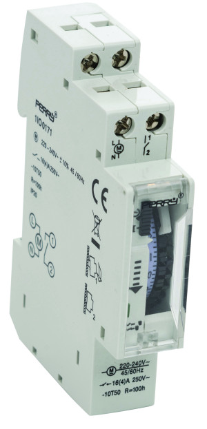 שעון יומי צר ללוח, חלוקה לפי רבע שעה עם רזרבה