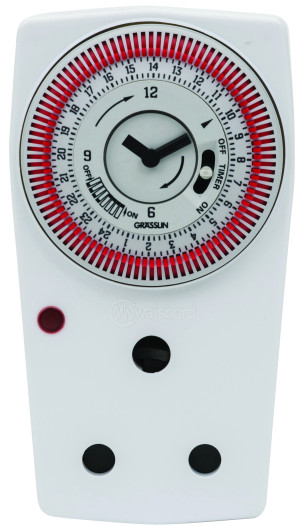 טיימאון מזגן - מתאם+ קוצב זמן 24 שעות (GRASSLIN)