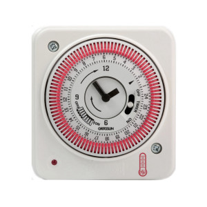 שעון סטטוס ON קוצב זמן 24 שעות לדוד. מאפשר חיווי מלא למצבי פעולת הדוד (GRASSLIN).