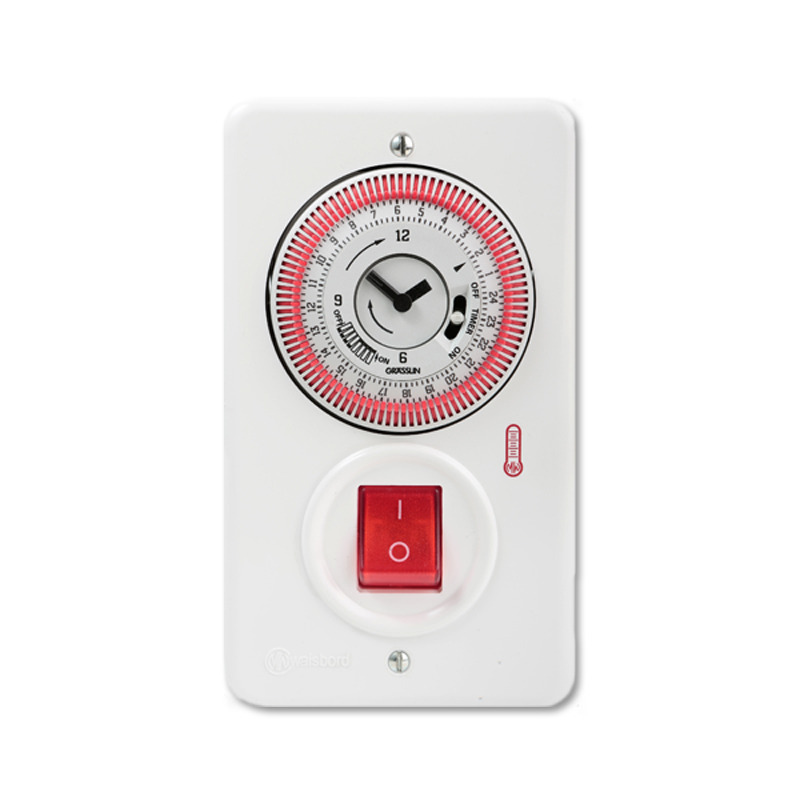 שעון סטטוס ON קוצב זמן 24 שעות לדוד מאפשר חיווי מלא למצבי פעולת הדוד (GRASSLIN).