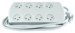 RKH-8 רב כח 8 שתי שורות ללא מפסק + כבל 3 מטר