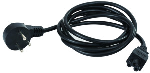 כבל למחשב יצוק קומפלט 1.80 מ’ בזווית שחור