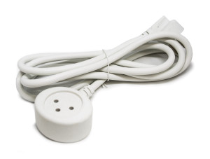 כבל מאריך לבן 3 מטר