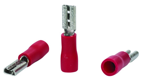 נעל כבל נקבה אדום לחוט בחתך 1.5-0.5 ממ”ר