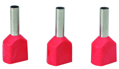 סופית מבודדת כפולה לחוטים בחתך 1.0 ממ”ר (אדום)