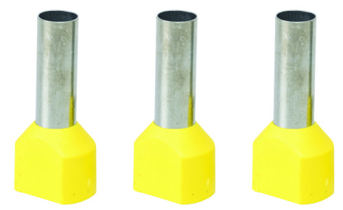 סופית מבודדת כפולה לכבלים בחתך 6.0 ממ”ר (צהוב)