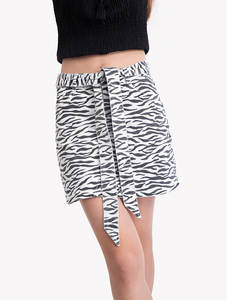 חצאית דריל חגורה נקשרת