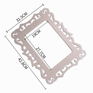 עשר מסגרת קרטון אפור מעוצבת מידה פנימית A4