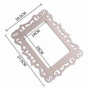 מסגרת קרטון אפור מעוצבת מידה פנימית 14/19 ס"מ