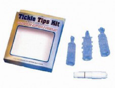 רוקט פוקט עם 3 הלבשות סילקון שקופות  - Waterproof Tickle Tips Kit