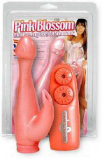 ויברטור כפול מגומי עם שלט