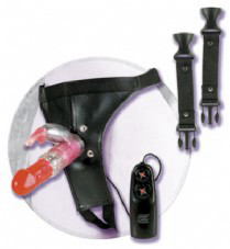 סטראפ און כפול עם ארנב מתחבר