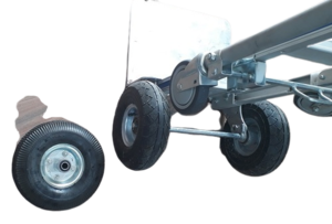 גלגל לעגלות משא PU מילוי אויר + גאנט 16 ממ 