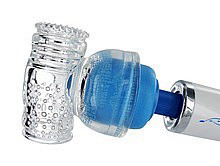 שרוול סיליקון אוננות לגבר להלבשה על מסאג'ר AV