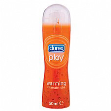 נוזל סיכוך לחדירה על בסיס מים מתחמם - 50 מ"ל - Durex Play warming