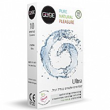 10 קונדומים טבעיים 100% GLYDE ULTRA
