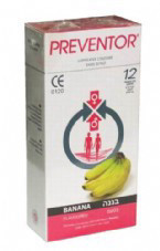  קונדומים פרוונטור בטעם בננה