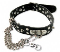 קולר עם שרשרת לקשירה