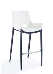 3508 כסא בר מעוצב -65 ס"מ , רגל מתכת שחורה , מושב מרופד -בד מיליון כסאות