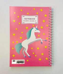 מחברת ספירלה 120 דף חד קרן שורה A4 