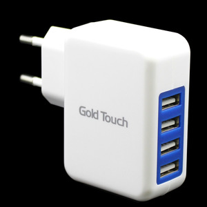 מטען לחשמל Gold Touch Wall Charger w/ 4 USB Ports