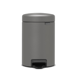 פח פדל 5 ליטר NewIcon - אפור בטון מינרלי 126284