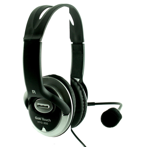 אוזניות למחשב Gold Touch HeadPhone HYG-850