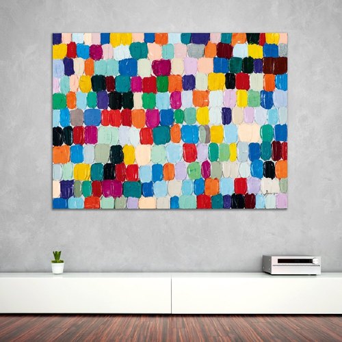 ציור Abstract colors‎ מידה ‏90x120 ס