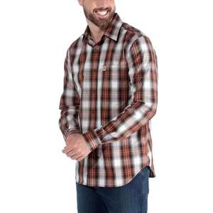 103667 חולצה מכופתרת סלים פיט ש.ארוך צבע סקויה ®Carhartt 