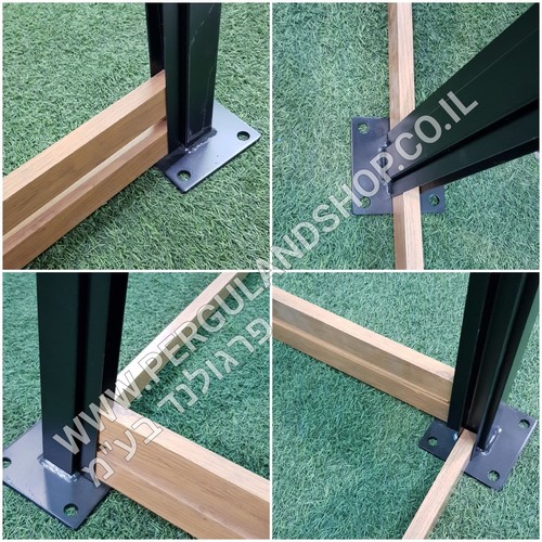 גדר אלומיניום דגם הייטק דמוי עץ מהמם . הכל למידות שלכם . את הרווחים אפשר לקבוע לבד . קל להתקנה 