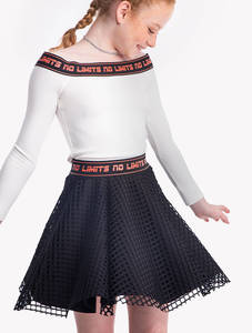 חצאית רשת שילוב